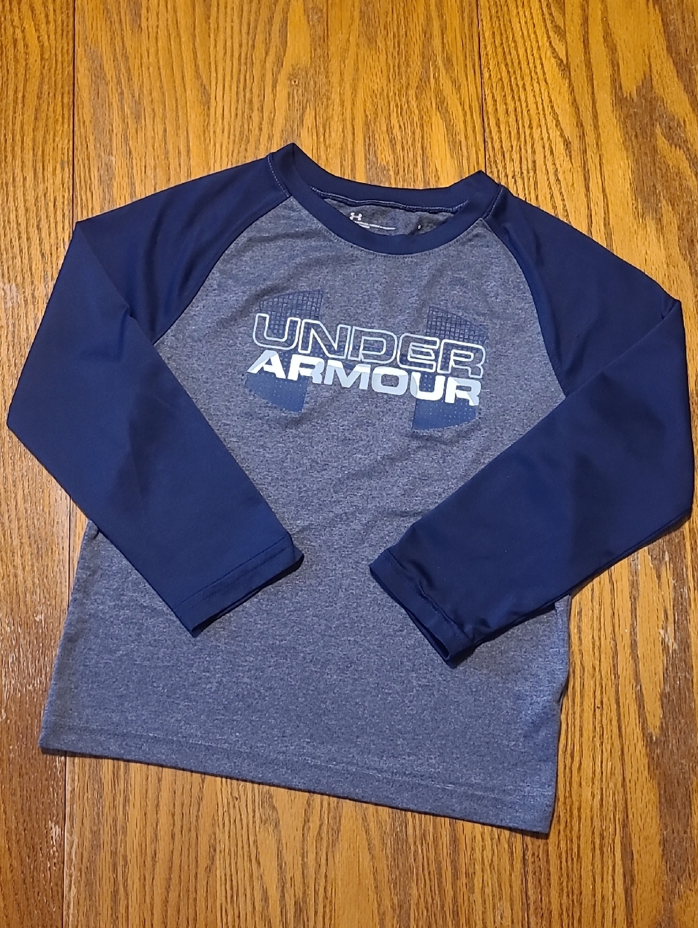 Under Armour Navy & Gray Long Sleeve Tee